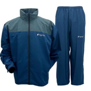 Frogg Toggs Men's Blue Rain Jacket and Pants Set